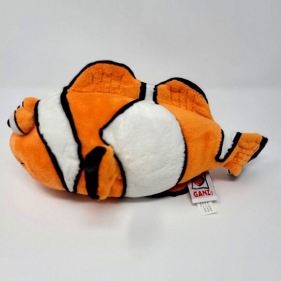 Ganz Webkinz Clown Fish Plush Stuffed Animal Orange & White HM219 - Picture 2 of 10